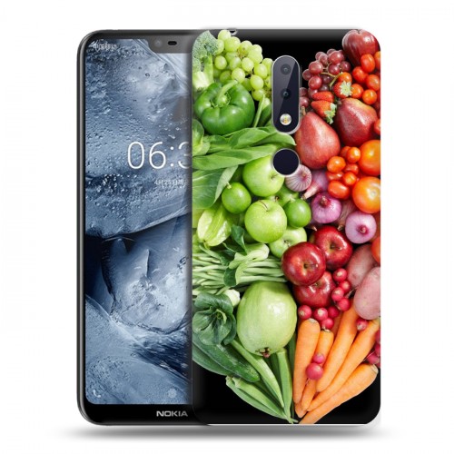 Дизайнерский пластиковый чехол для Nokia 6.1 Plus Овощи