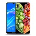 Дизайнерский пластиковый чехол для Huawei Y6 (2019) Овощи