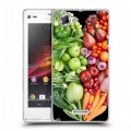 Дизайнерский пластиковый чехол для Sony Xperia L Овощи