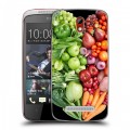 Дизайнерский пластиковый чехол для HTC Desire 500 Овощи
