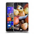 Дизайнерский пластиковый чехол для Microsoft Lumia 540 Овощи