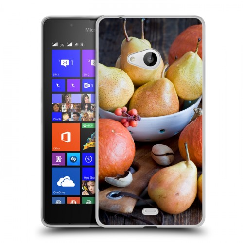 Дизайнерский пластиковый чехол для Microsoft Lumia 540 Овощи