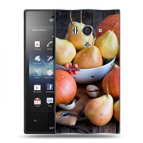 Дизайнерский пластиковый чехол для Sony Xperia acro S Овощи