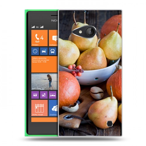 Дизайнерский пластиковый чехол для Nokia Lumia 730/735 Овощи