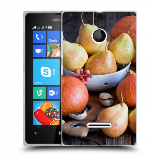 Дизайнерский пластиковый чехол для Microsoft Lumia 435 Овощи