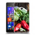 Дизайнерский пластиковый чехол для Microsoft Lumia 540 Овощи