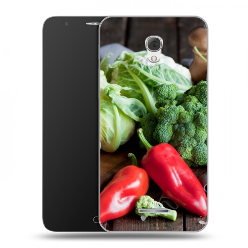 Дизайнерский пластиковый чехол для Alcatel Pop 4 Plus Овощи