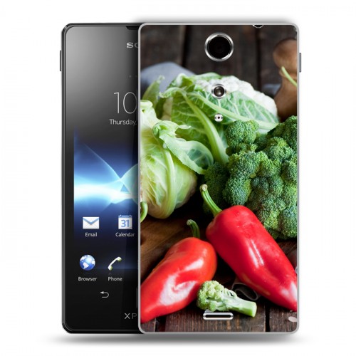 Дизайнерский пластиковый чехол для Sony Xperia TX Овощи