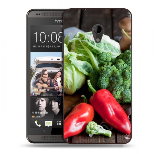 Дизайнерский пластиковый чехол для HTC Desire 700 Овощи