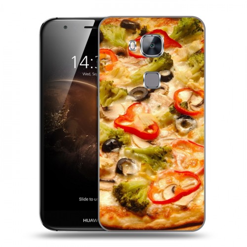 Дизайнерский пластиковый чехол для Huawei G8 Пицца