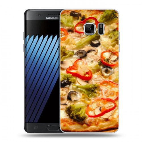 Дизайнерский пластиковый чехол для Samsung Galaxy Note 7 Пицца