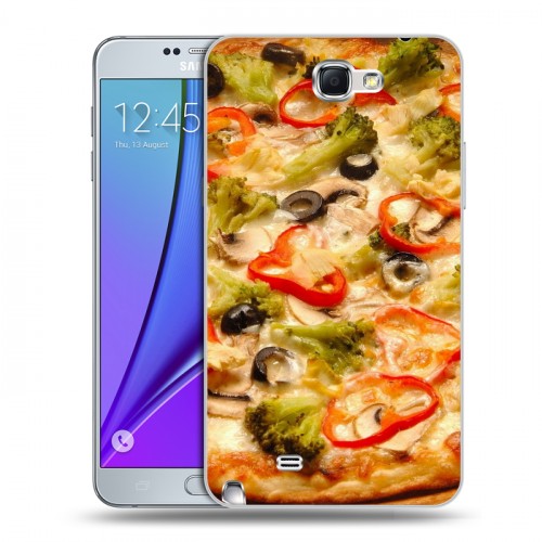 Дизайнерский пластиковый чехол для Samsung Galaxy Note 2 Пицца