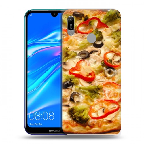 Дизайнерский пластиковый чехол для Huawei Y6 (2019) Пицца