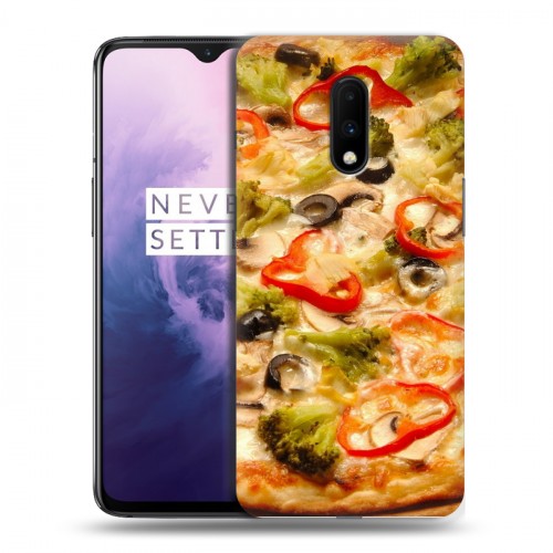 Дизайнерский пластиковый чехол для OnePlus 7 Пицца