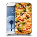 Дизайнерский пластиковый чехол для Samsung Galaxy Grand Пицца
