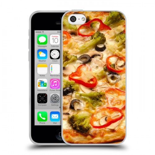 Дизайнерский пластиковый чехол для Iphone 5c Пицца