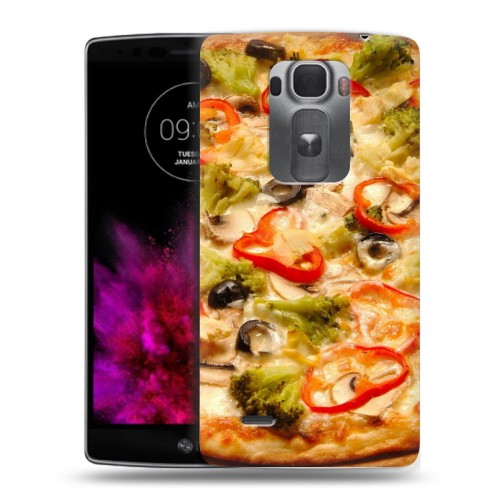 Дизайнерский пластиковый чехол для LG G Flex 2 Пицца