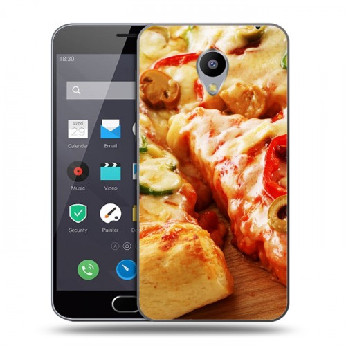 Дизайнерский пластиковый чехол для Meizu M2 Note Пицца