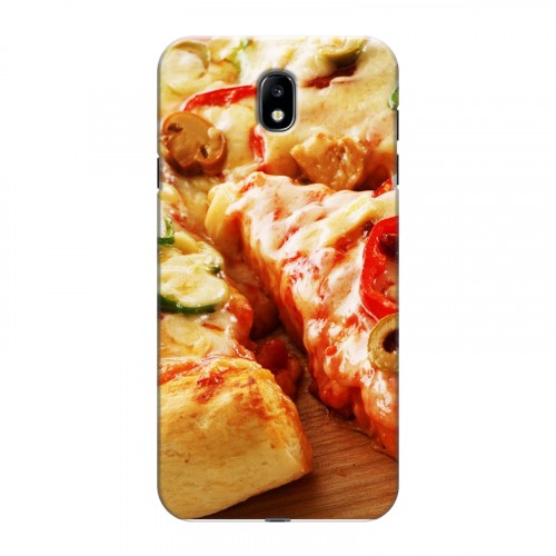 Дизайнерский силиконовый с усиленными углами чехол для Samsung Galaxy J7 (2017) Пицца