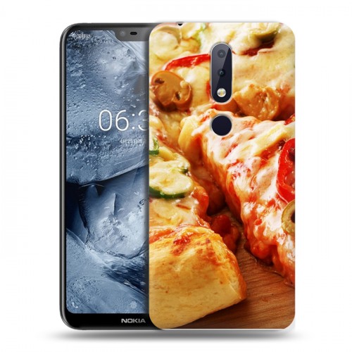 Дизайнерский пластиковый чехол для Nokia 6.1 Plus Пицца