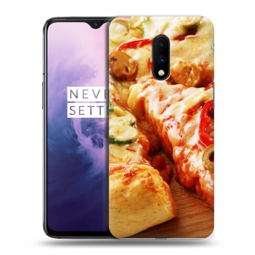 Дизайнерский пластиковый чехол для OnePlus 7 Пицца