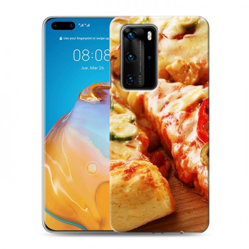 Дизайнерский пластиковый чехол для Huawei P40 Pro Пицца