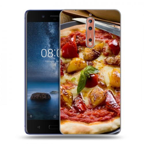 Дизайнерский пластиковый чехол для Nokia 8 Пицца
