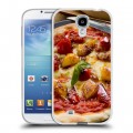 Дизайнерский пластиковый чехол для Samsung Galaxy S4 Пицца