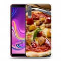 Дизайнерский силиконовый с усиленными углами чехол для Samsung Galaxy A7 (2018) Пицца