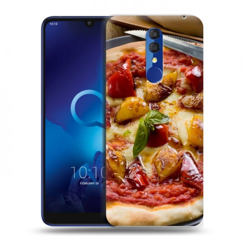 Дизайнерский пластиковый чехол для Alcatel 3 (2019) Пицца