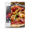 Дизайнерский пластиковый чехол для Sony Xperia E Пицца