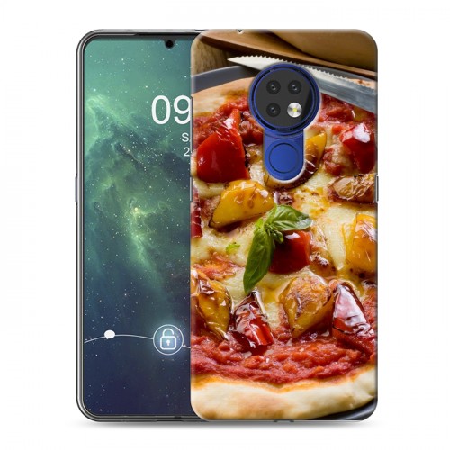 Дизайнерский пластиковый чехол для Nokia 6.2 Пицца
