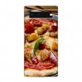 Дизайнерский пластиковый чехол для Google Pixel 6 Пицца