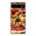 Дизайнерский силиконовый чехол для Google Pixel 6a Пицца