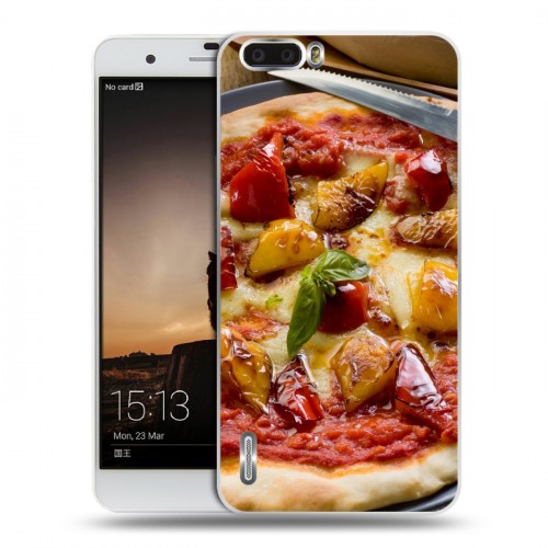 Дизайнерский пластиковый чехол для Huawei Honor 6 Plus Пицца