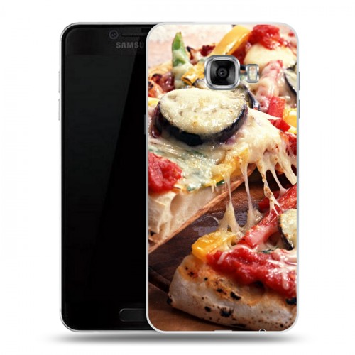 Дизайнерский пластиковый чехол для Samsung Galaxy C5 Пицца