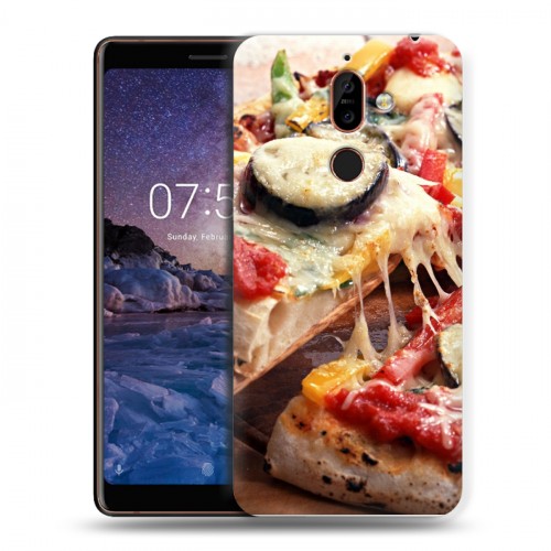 Дизайнерский пластиковый чехол для Nokia 7 Plus Пицца