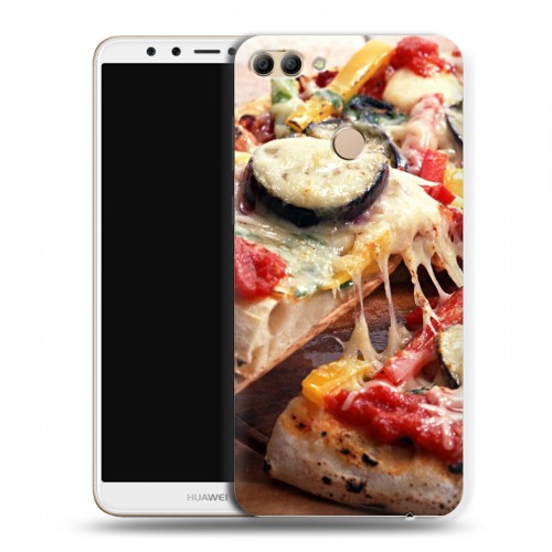 Дизайнерский пластиковый чехол для Huawei Y9 (2018) Пицца