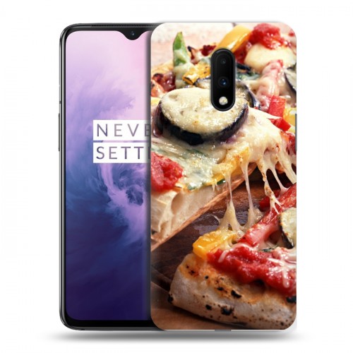 Дизайнерский пластиковый чехол для OnePlus 7 Пицца