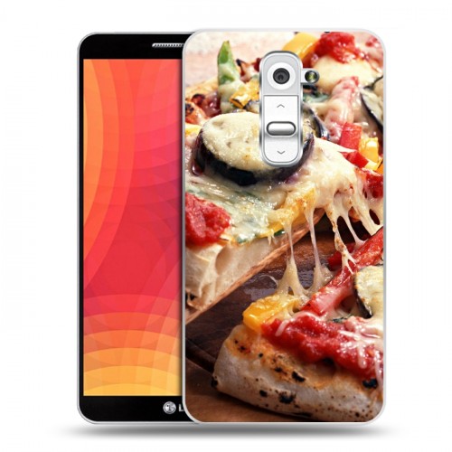 Дизайнерский пластиковый чехол для LG Optimus G2 Пицца