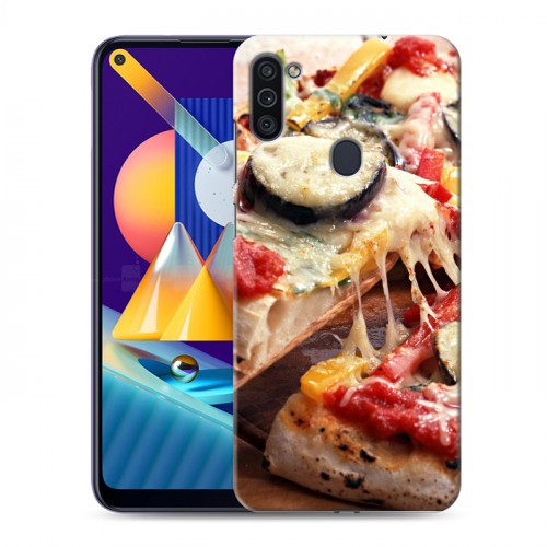 Дизайнерский пластиковый чехол для Samsung Galaxy M11 Пицца