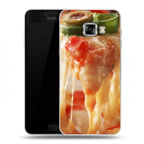 Дизайнерский пластиковый чехол для Samsung Galaxy C5 Пицца