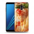 Дизайнерский пластиковый чехол для Samsung Galaxy A8 Plus (2018) Пицца