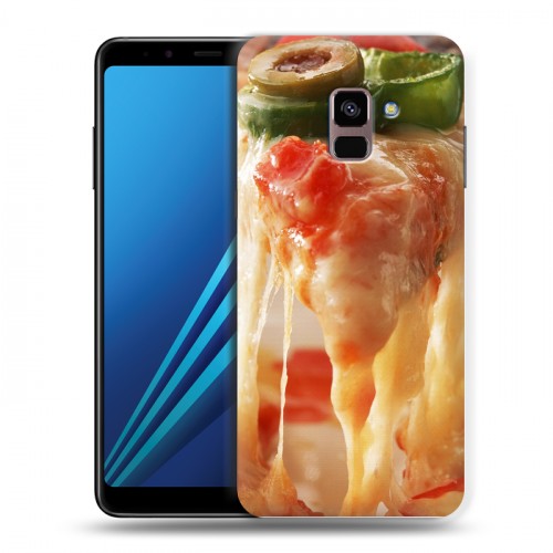 Дизайнерский пластиковый чехол для Samsung Galaxy A8 Plus (2018) Пицца