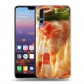 Дизайнерский силиконовый с усиленными углами чехол для Huawei P20 Pro Пицца