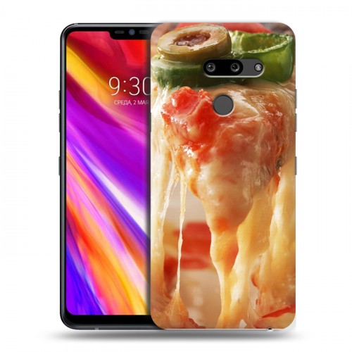 Дизайнерский пластиковый чехол для LG G8 ThinQ Пицца