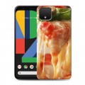 Дизайнерский пластиковый чехол для Google Pixel 4 Пицца