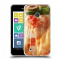 Дизайнерский пластиковый чехол для Nokia Lumia 530 Пицца