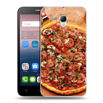 Дизайнерский силиконовый чехол для Alcatel One Touch POP 3 5.5 Пицца (на заказ)