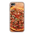 Дизайнерский силиконовый чехол для Iphone 7 Пицца